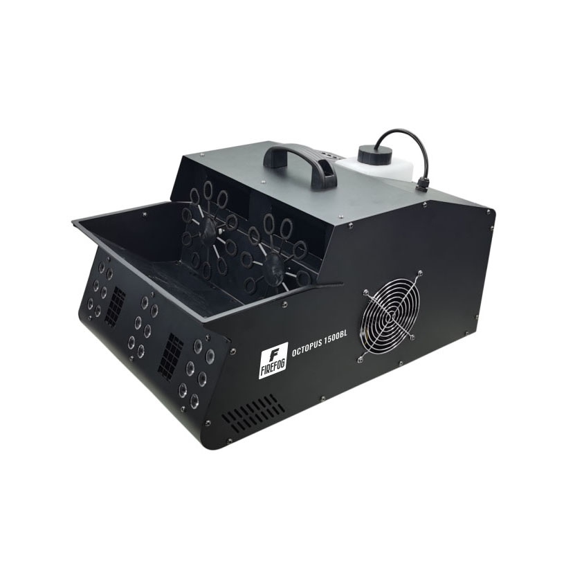 Wytwornica baniek i dymu z efektem LED Octopus 1500BL DMX pilot Firefog – Magia na Twoim Wydarzeniu