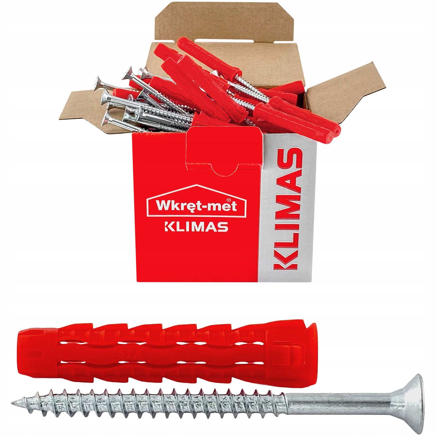 Kołki rozporowe Klimas Wkręt-met SFXP-08040050 – Niezawodne rozwiązanie do montażu