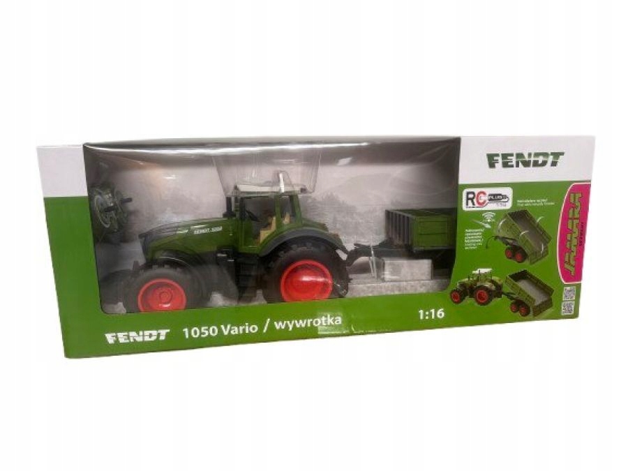 Traktor Fendt RC 1:16 ze zdalnie sterowaną przyczepą – Idealna zabawa dla małych rolników