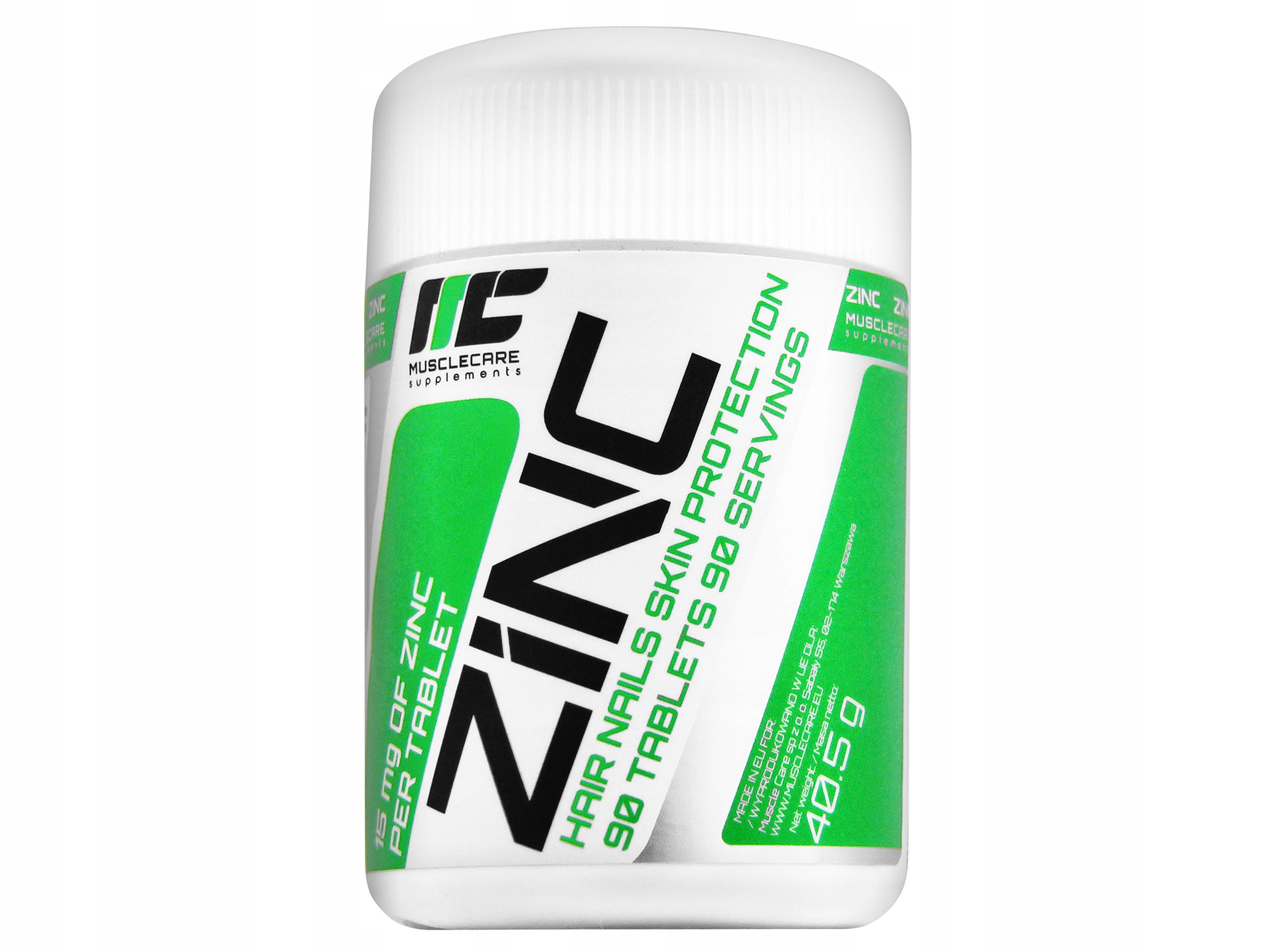 MUSCLE CARE ZINC 90 TABS – Twoje wsparcie w treningu i regeneracji