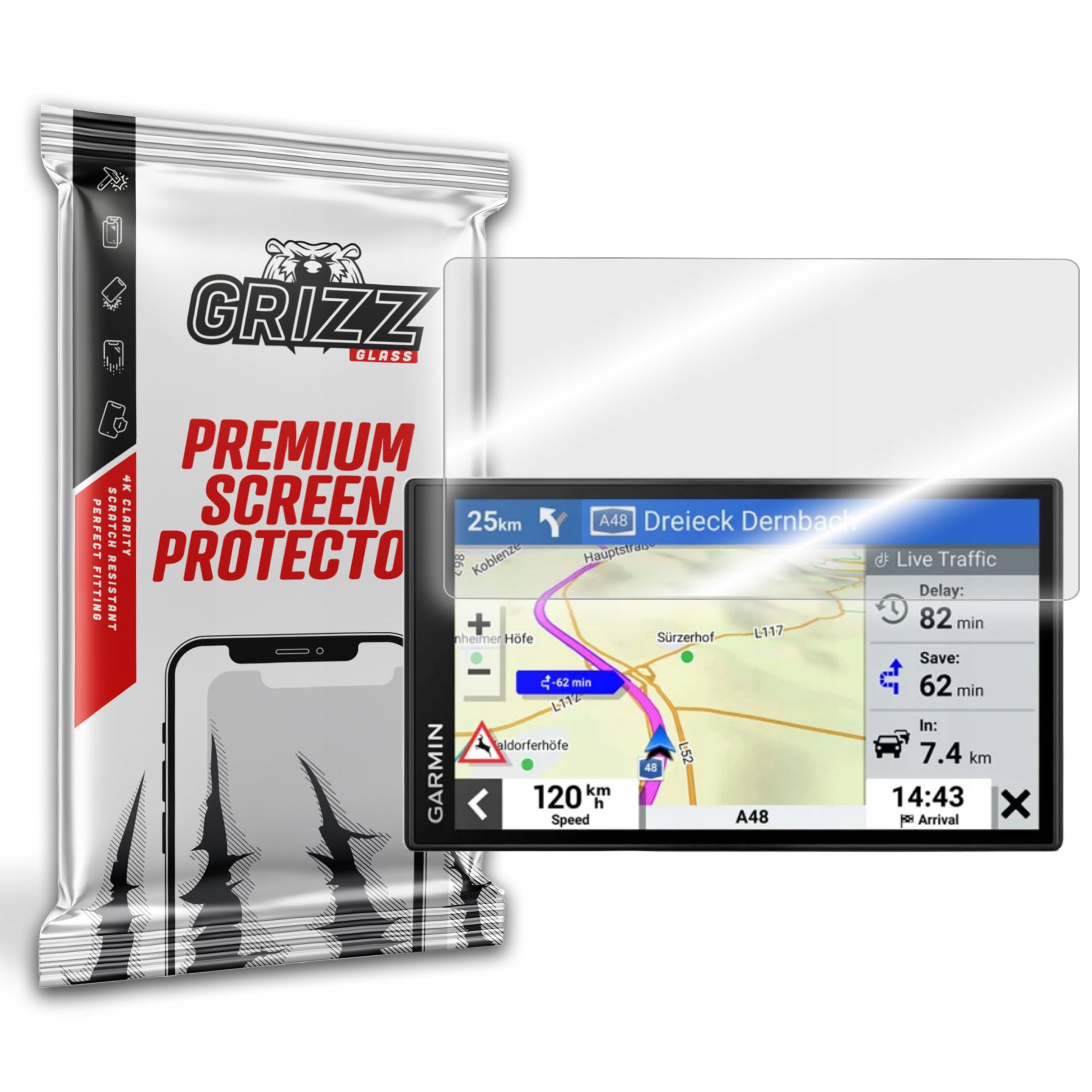 GrizzGlass Szkło hybrydowe GrizzGlass HybridGlass Garmin DriveCam 76 – Ochrona Twojego ekranu