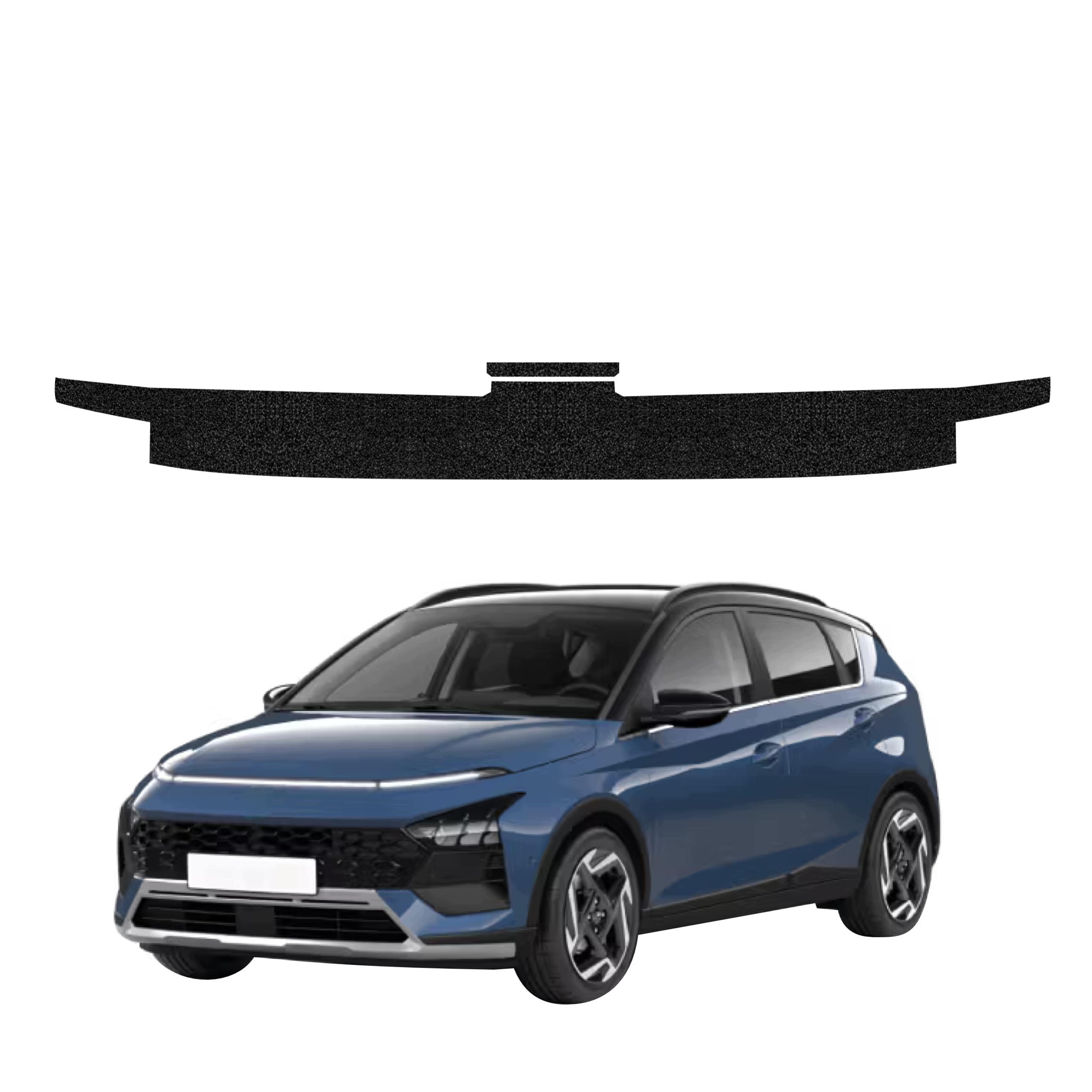 Czarna powłoka techniczna HeavyDuty Black na próg bagażnika do Hyundai Bayon (2024-2026) – Ochrona i styl w jednym
