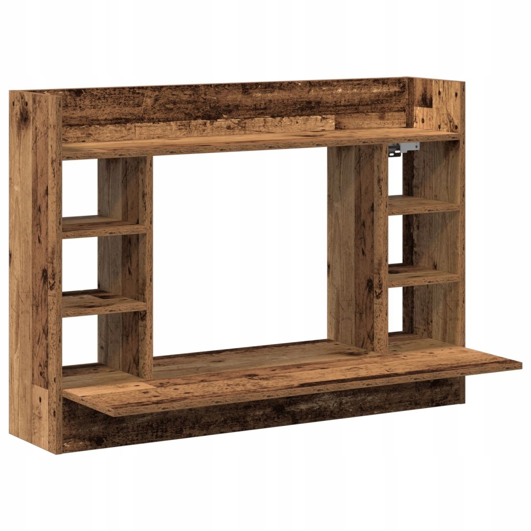 Biurko montowane na ścianie Dąb 105x48x75 cm – Funkcjonalność i styl w Twoim biurze