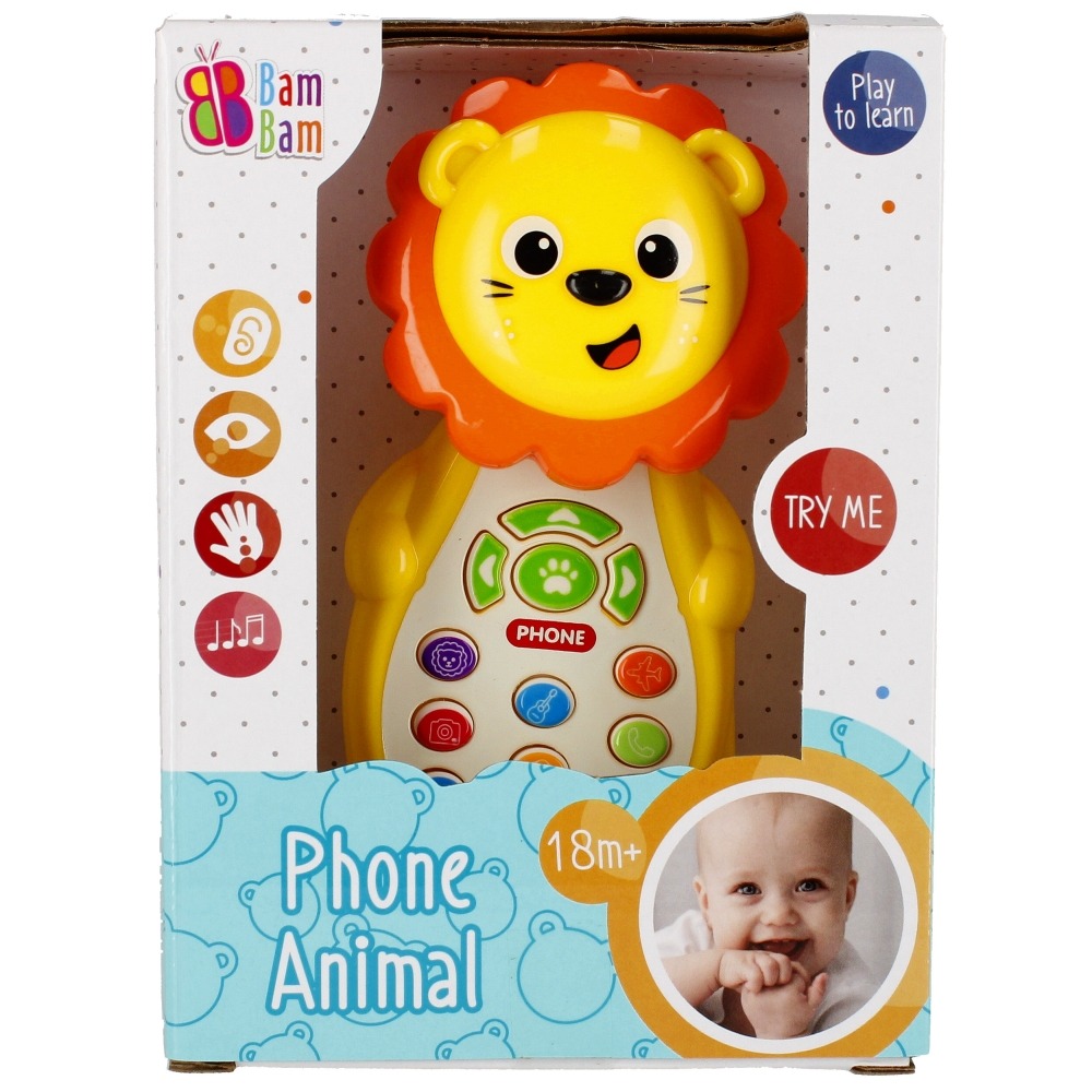 Muzyczny Telefonik Lew BAM BAM – Zabawka dla najmłodszych