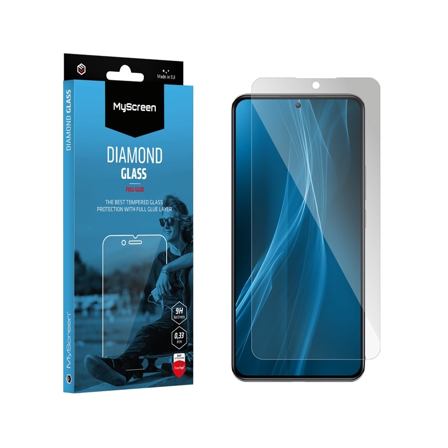 MyScreen DIAMOND GLASS edge Full Glue Black dla ZTE Nubia Neo 2 5G – Najlepsza ochrona ekranu