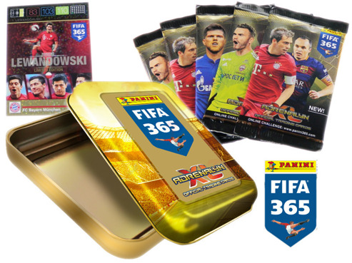 Znalezione obrazy dla zapytania Panini FIFA 365, puszka mini