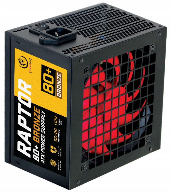 Zasilacz ATX Rebeltec RAPTOR 800W Bronze 80+ – Wydajność i niezawodność w jednym
