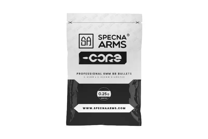 Kulki ASG Specna Arms CORE 0,25g - 1000 szt. – Idealne do Twojej repliki