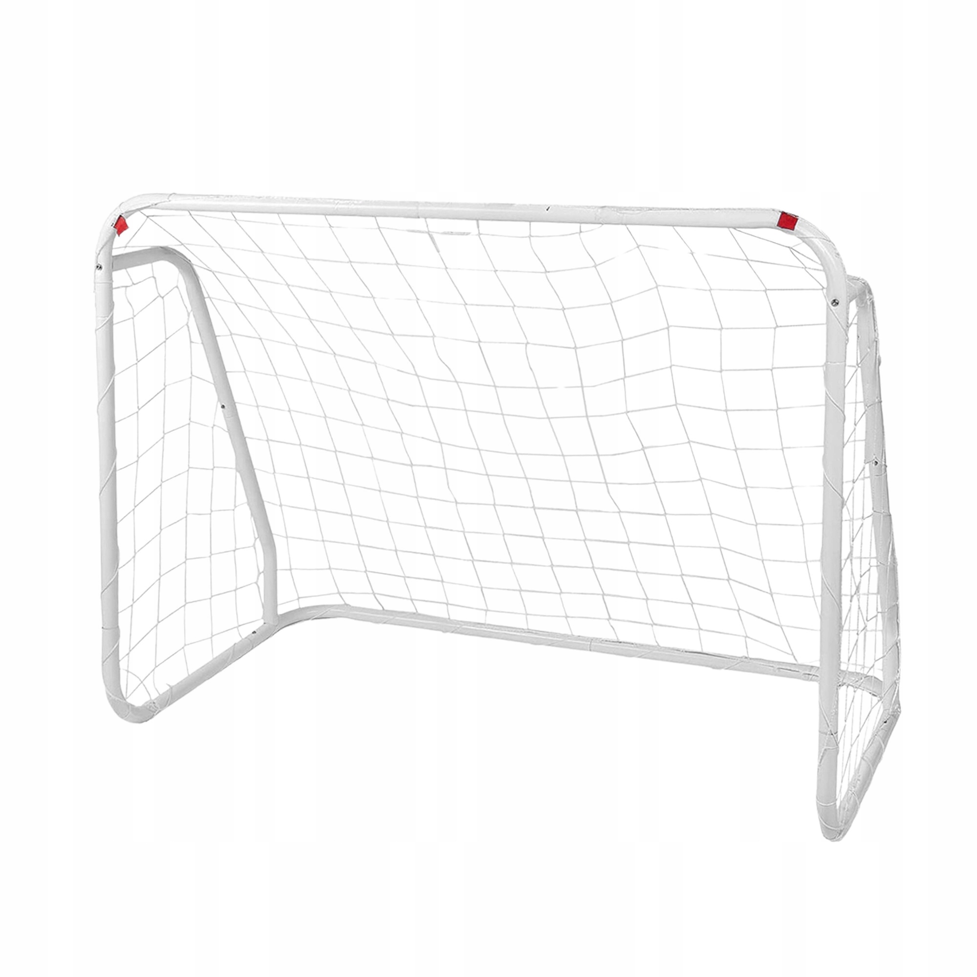 Bramka piłkarska stalowa biała 124x96x61 cm – Idealna do gry w piłkę nożną