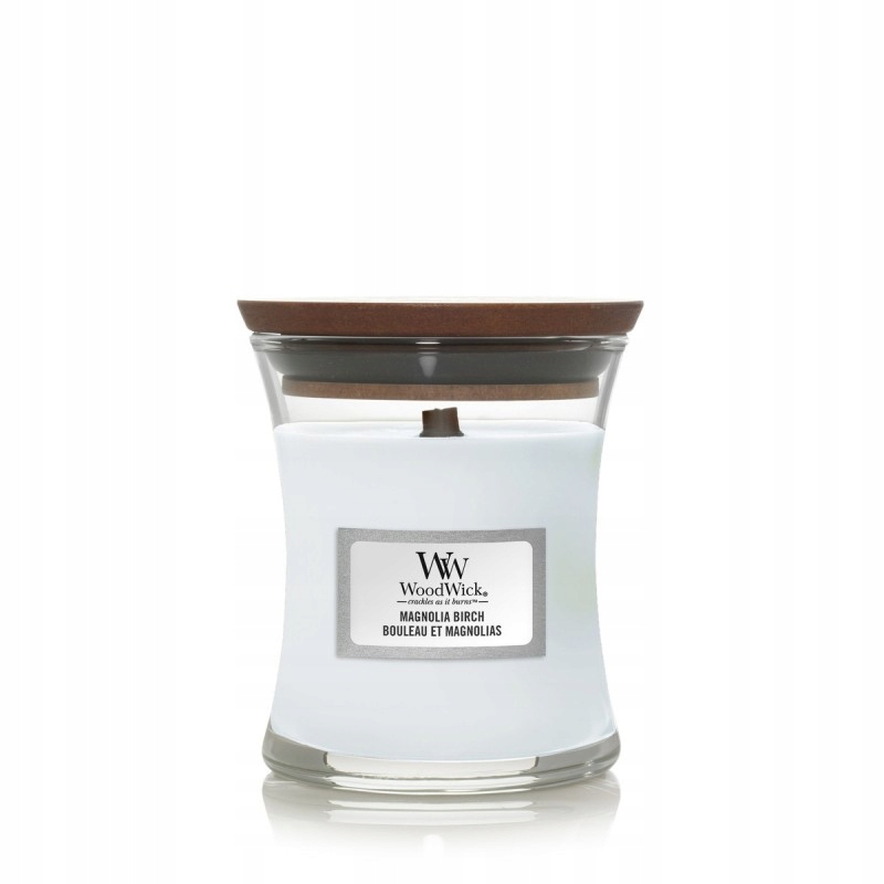 WoodWick Woodick Mini Hourglass - Magnolia Birch – Elegancka świeca zapachowa