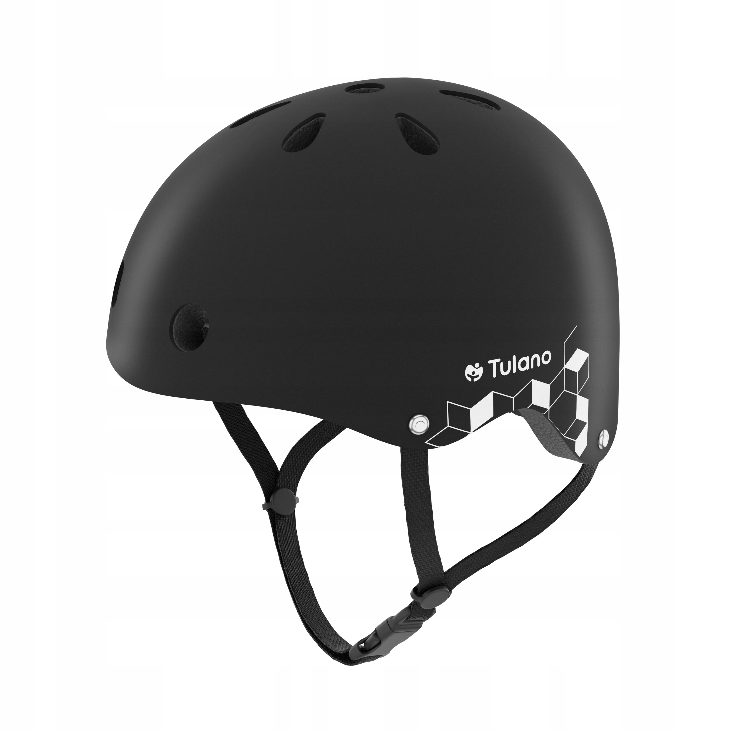 Kask Rowerowy Dziecięcy Tulano Czarny – Bezpieczna jazda dla najmłodszych