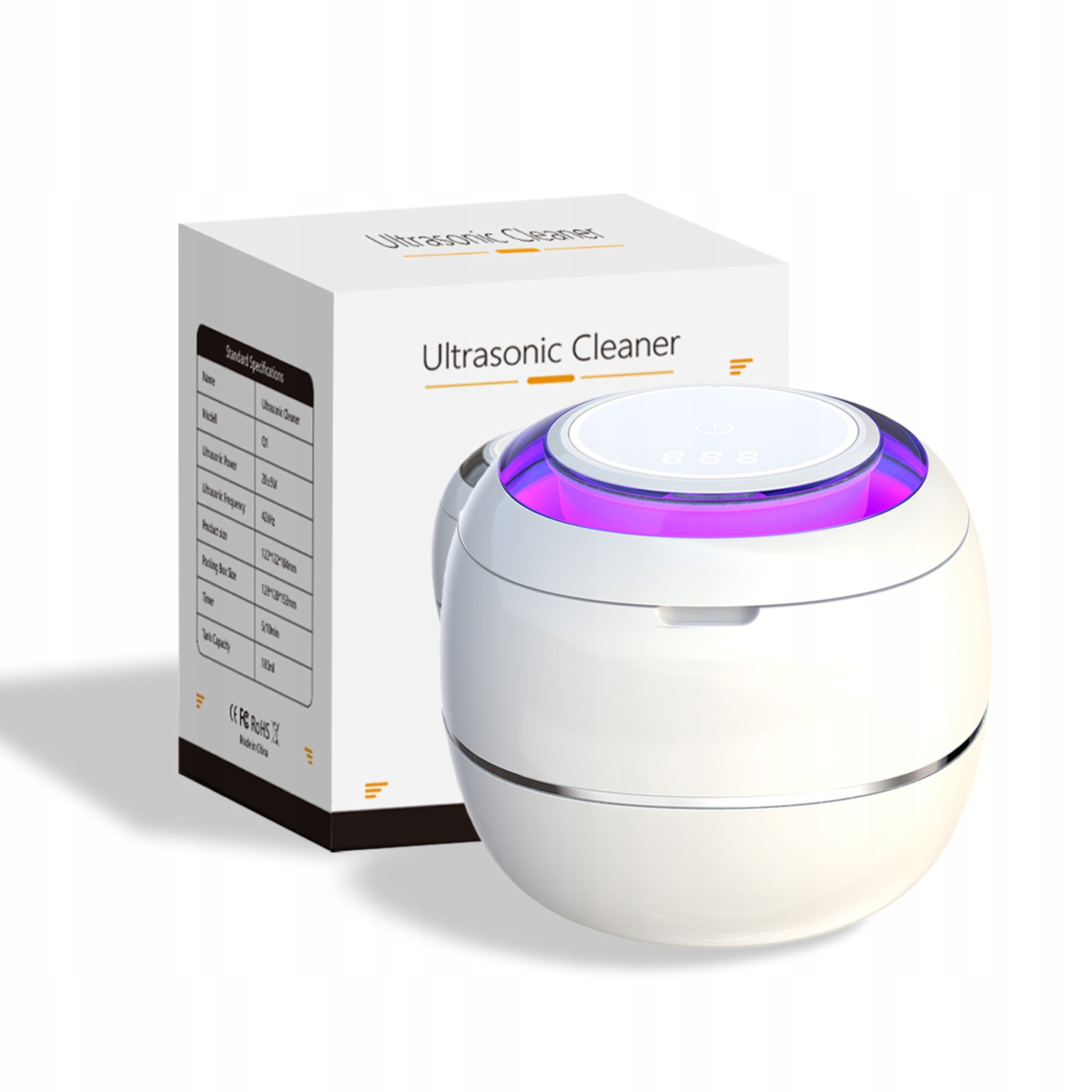 Myjka ultradźwiękowa sterylizator kosmetyczny do mycia i czyszczenia biżuterii