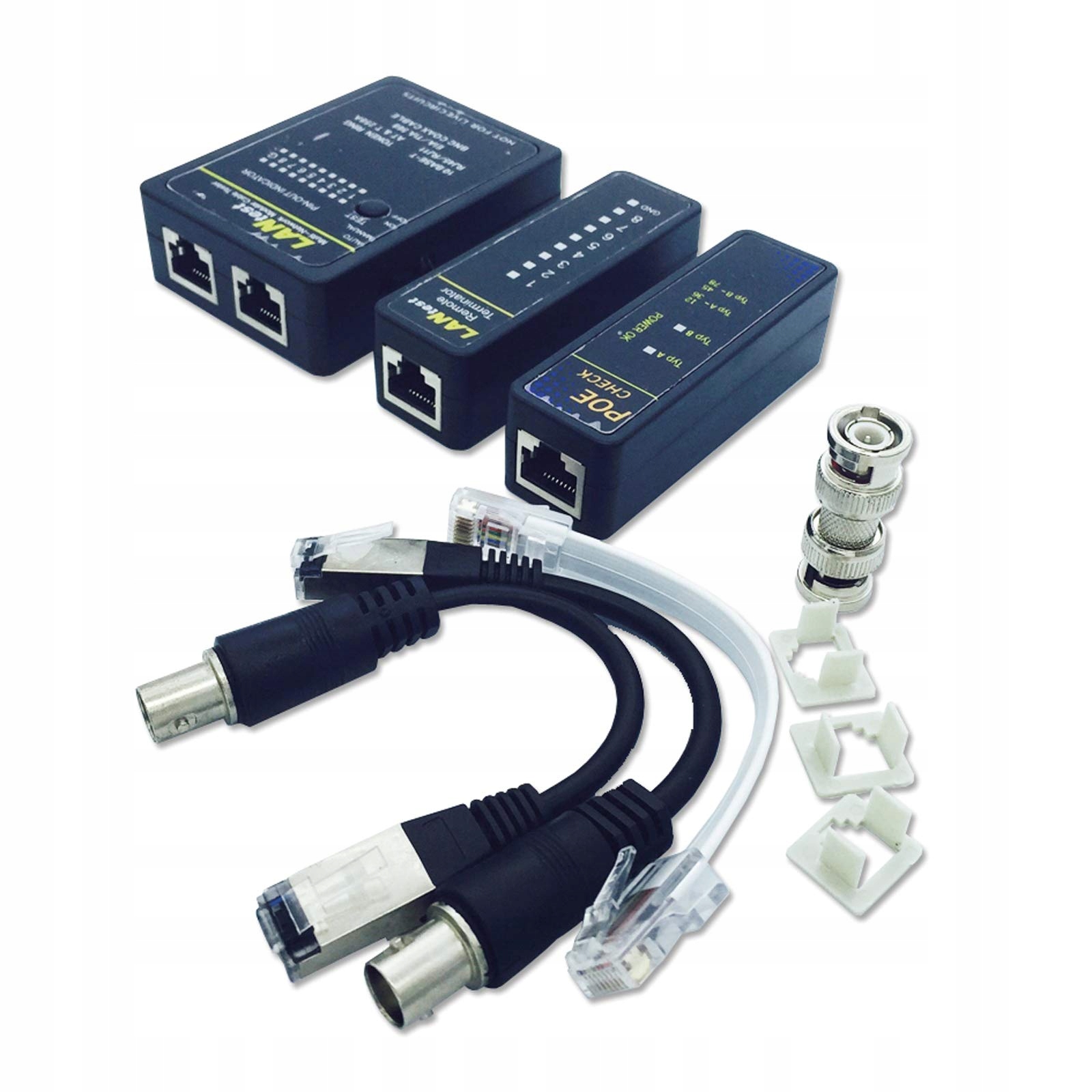 Zestaw kabli BNC/RJ-45 do testowania koncentryk&oacute;w