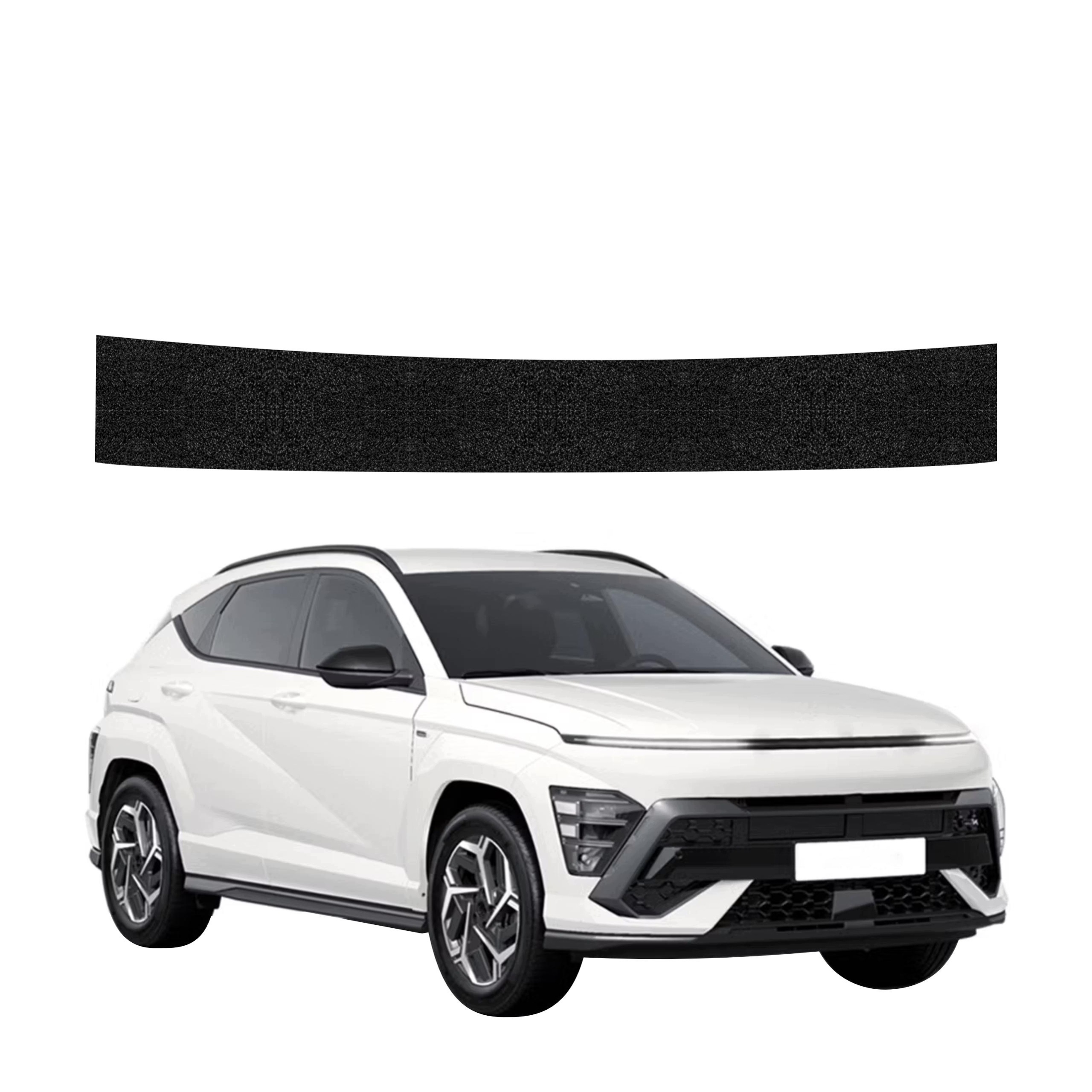 Czarna powłoka techniczna HeavyDuty Black na próg bagażnika do Hyundai Kona N-Line (2023-2026) – Ochrona na najwyższym poziomie