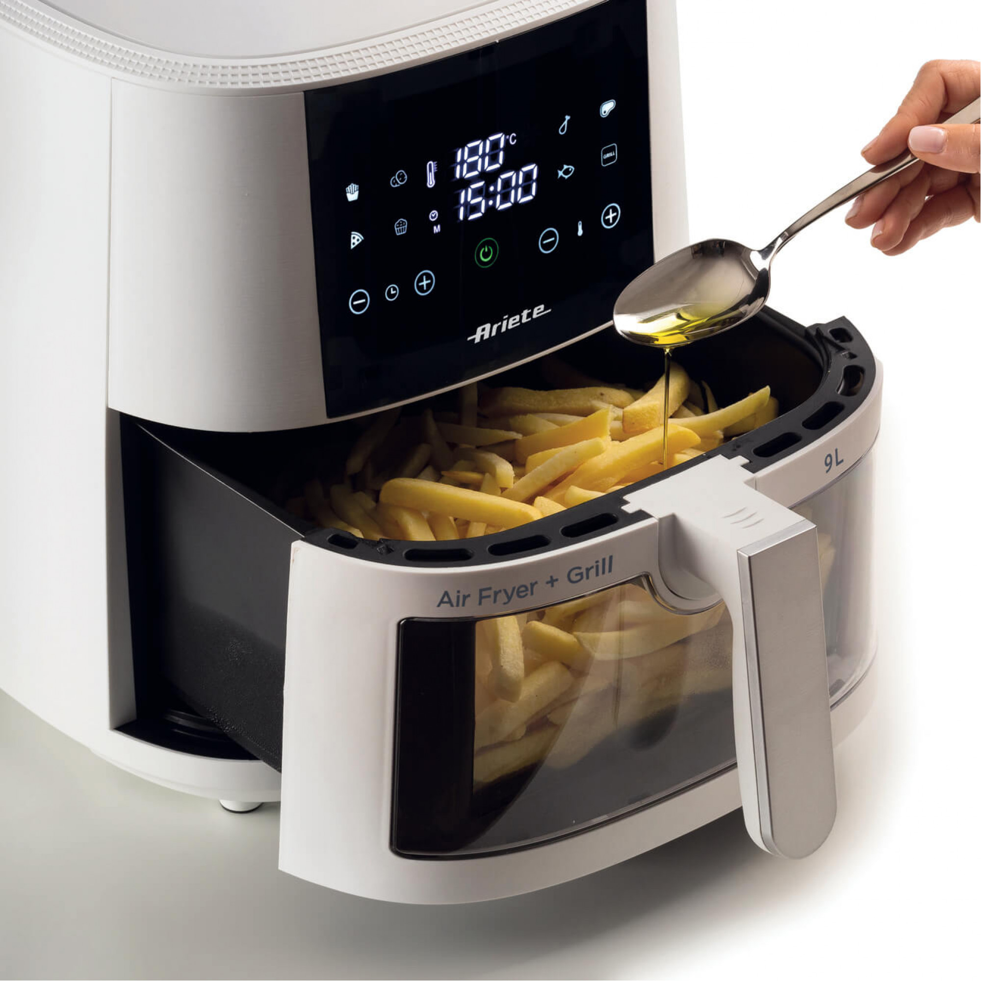 Nowoczesny design – Biała obudowa i dotykowy panel sterujący