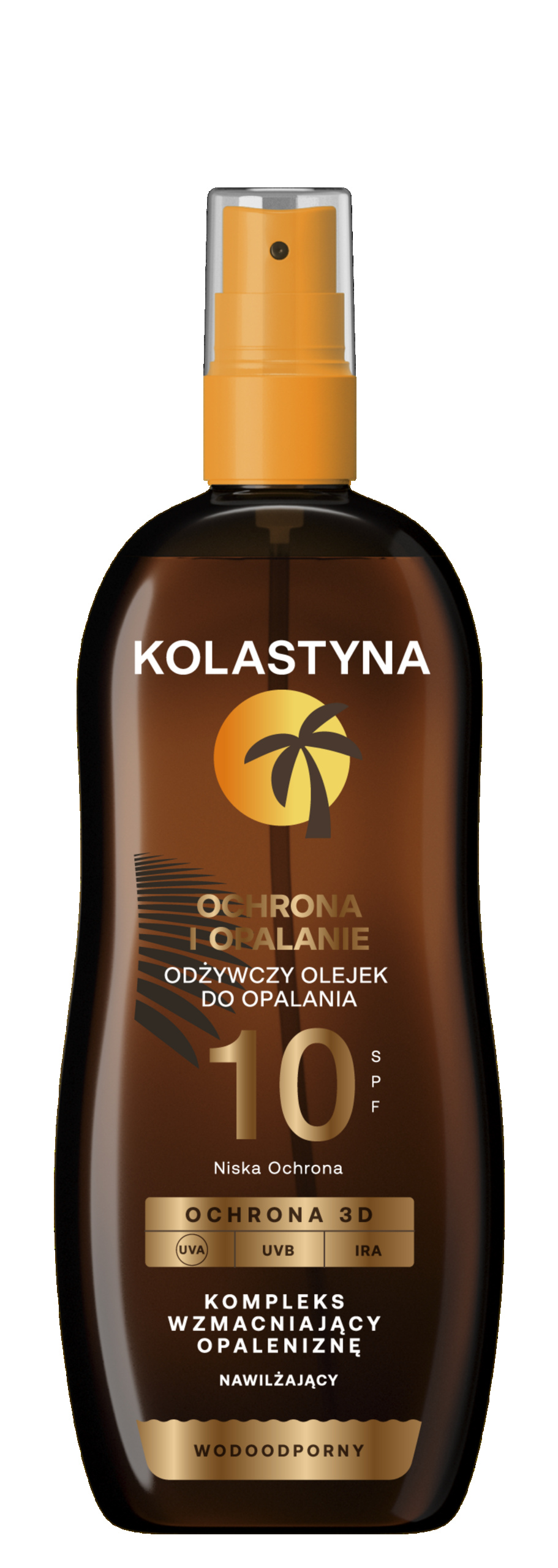 KOLASTYNA Odżywczy Olejek do opalania SPF10 - Ochrona i piękna opalenizna