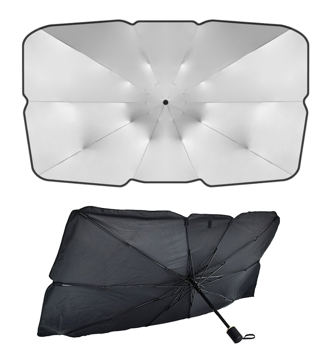 PRZECIWSŁONECZNY PARASOL Na Przednią Szybę Auta Osłona Przeciwsłoneczna 130x75cm AG145B – Idealna ochrona przed słońcem