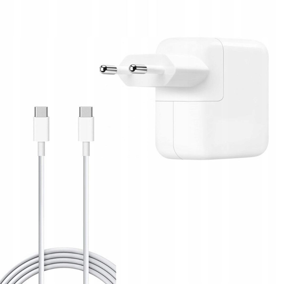 Ładowarka Vega ECONOMY 35W BIAŁA FASTON 2xPD PD + KABEL TYP-C DO TYP-C – Szybkie i efektywne ładowanie