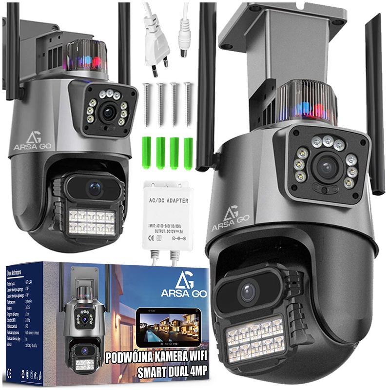 Kamera Zewnętrzna WiFi Obrotowa IP ARSA GO – Bezpieczeństwo na wyciągnięcie ręki