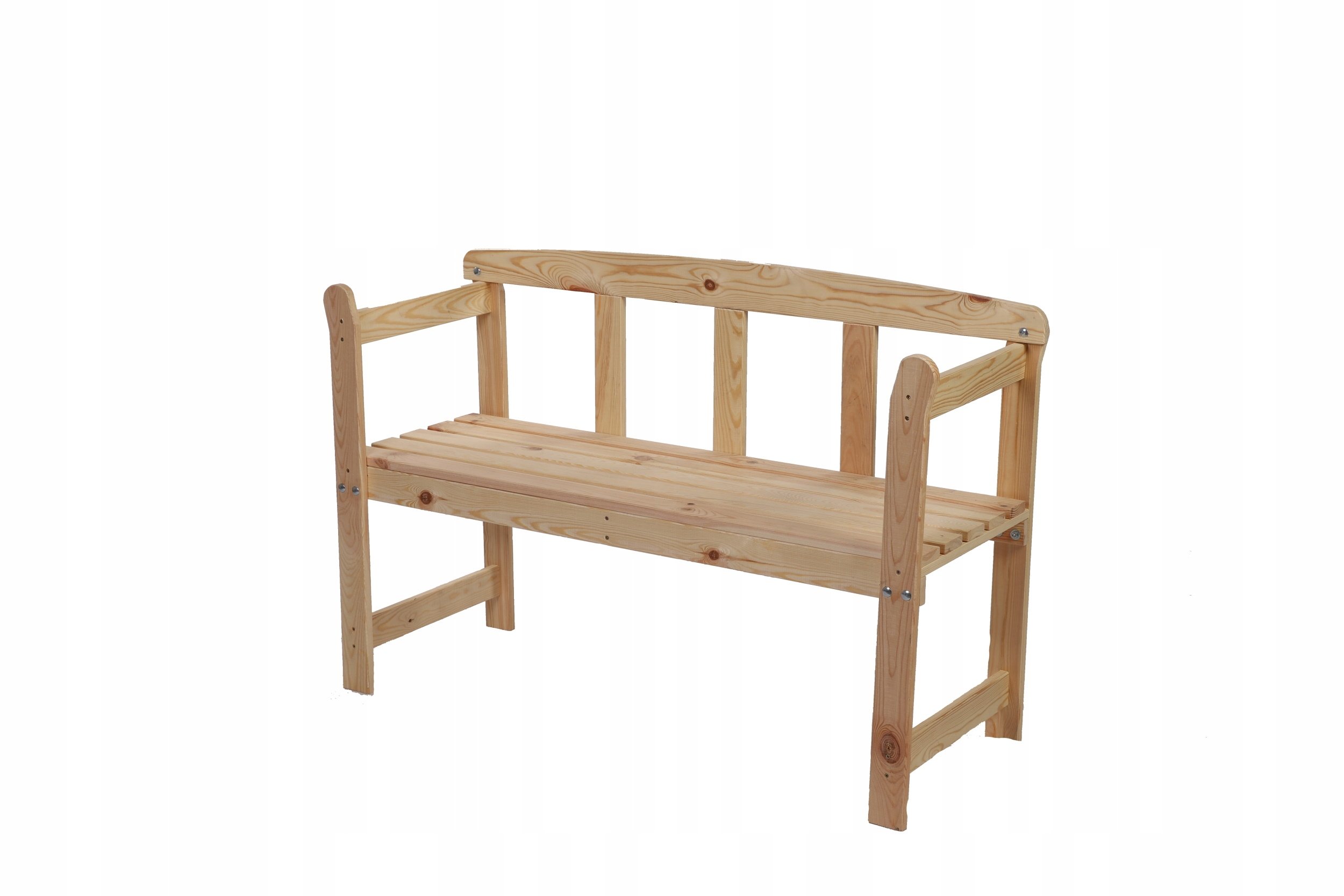 Wamar-Sosenka Drewniana ławka ogrodowa z oparkiem LG01 – Naturalna elegancja w Twoim ogrodzie