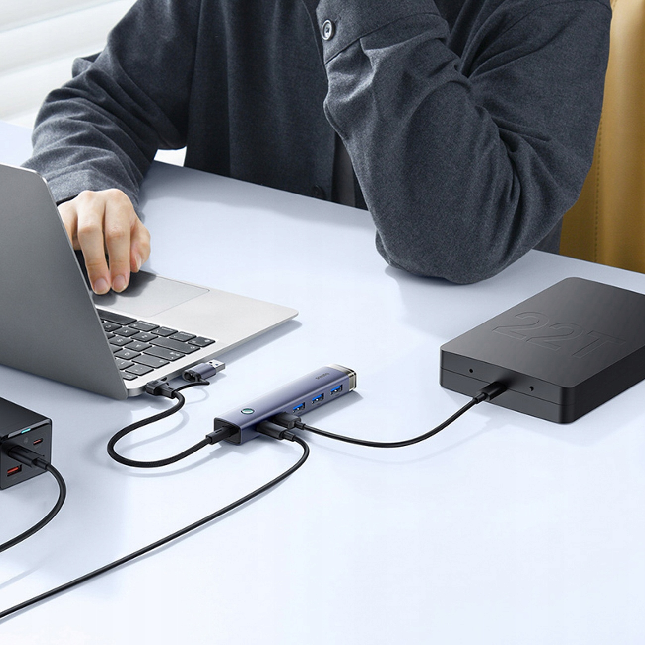 Dodatkowe zasilanie przez port USB-C 5 V – Stabilność przy większym obciążeniu