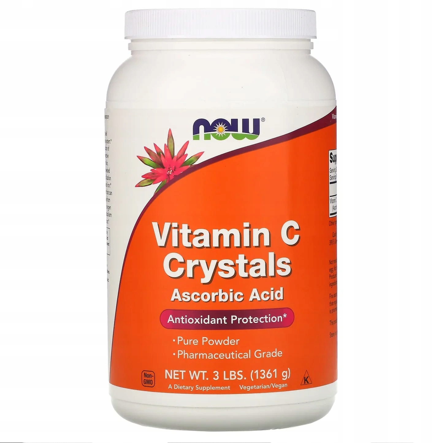 NOW FOODS Vitamin C Crystals Powder – Skuteczna witamina C w formie kryształków