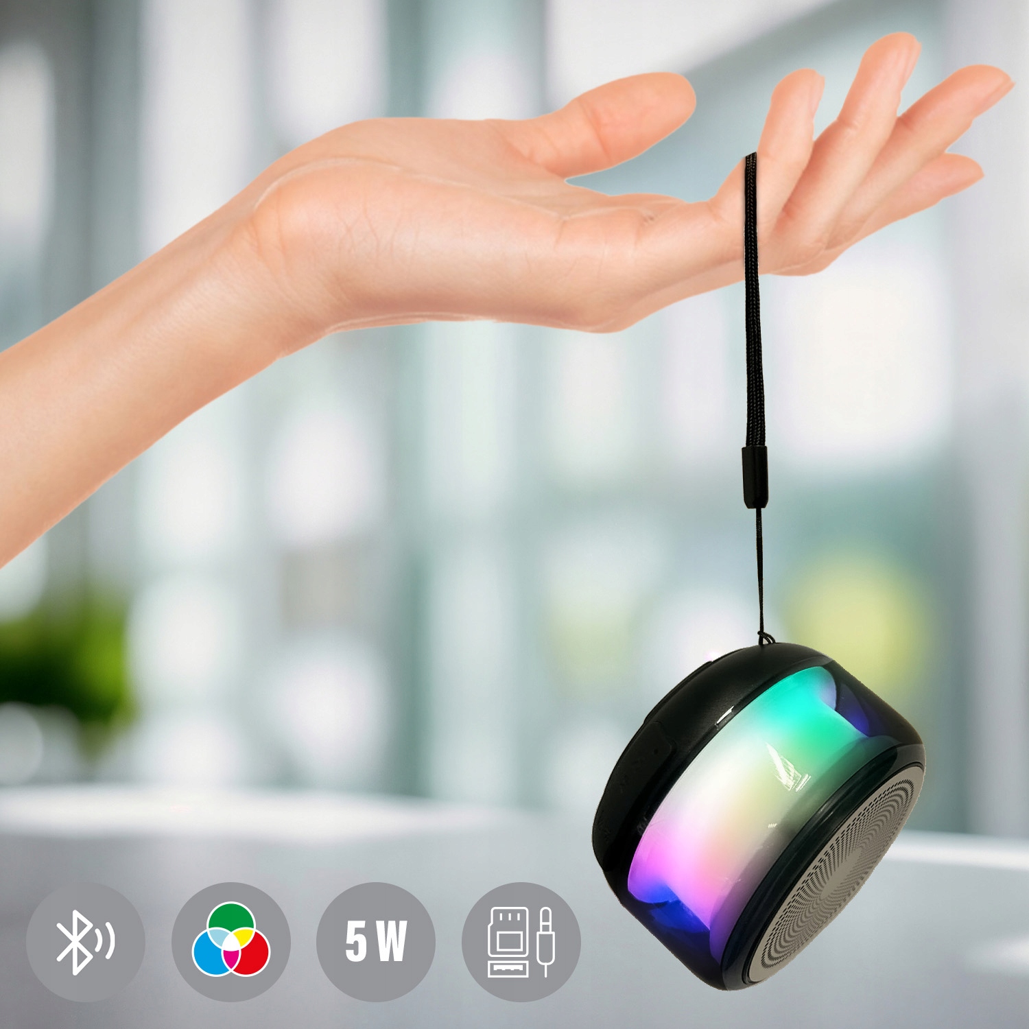 Wiele opcji odtwarzania – Bluetooth, micro SD i USB