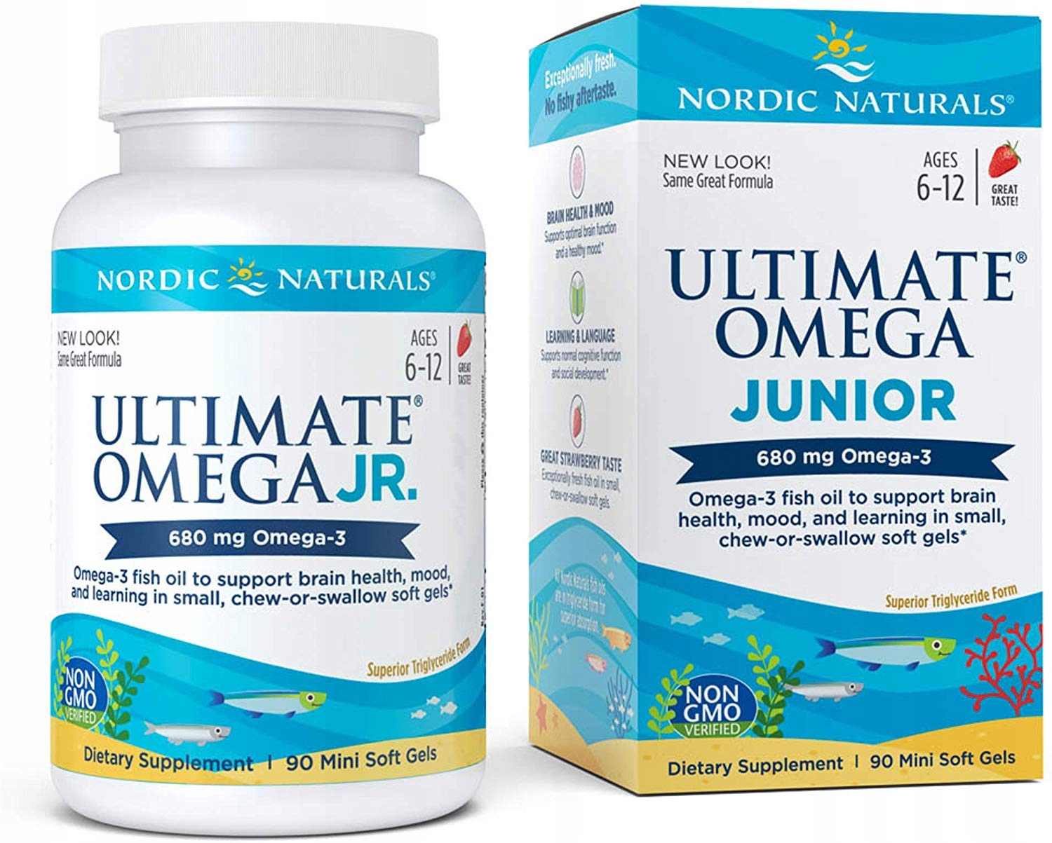 Nordic Naturals - Ultimate Omega Fish Oil Junior – Suplement diety dla dzieci