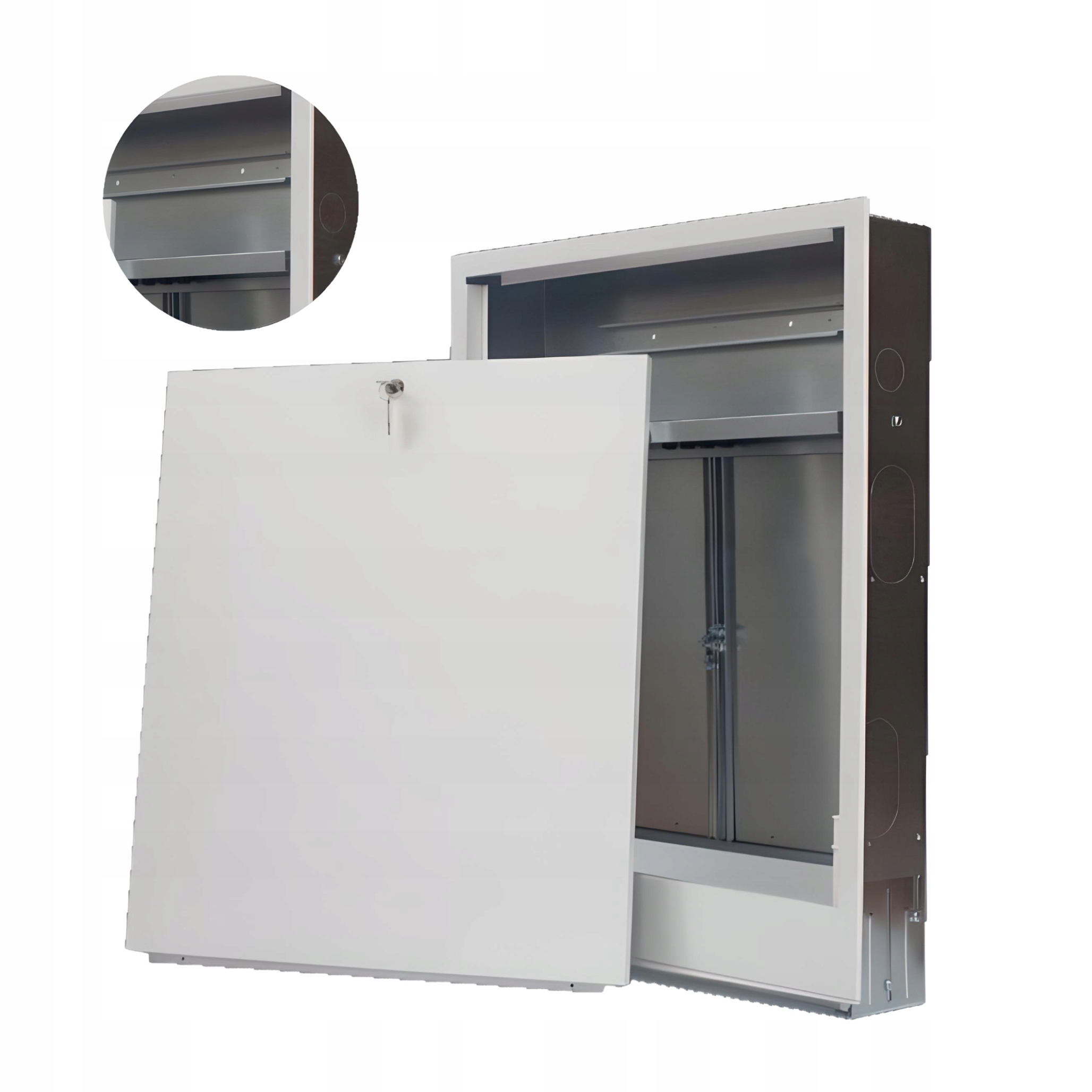 Szafka podtynkowa SZPMS-2 z miejscem na sterowanie – Idealne rozwiązanie dla Twojej instalacji