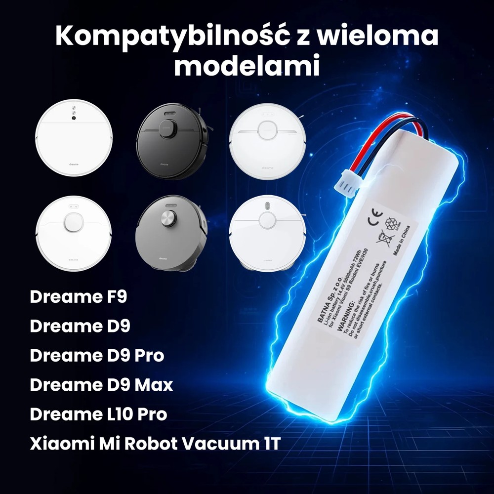 bateria extralink oraz kompatybilne roboty sprzątające