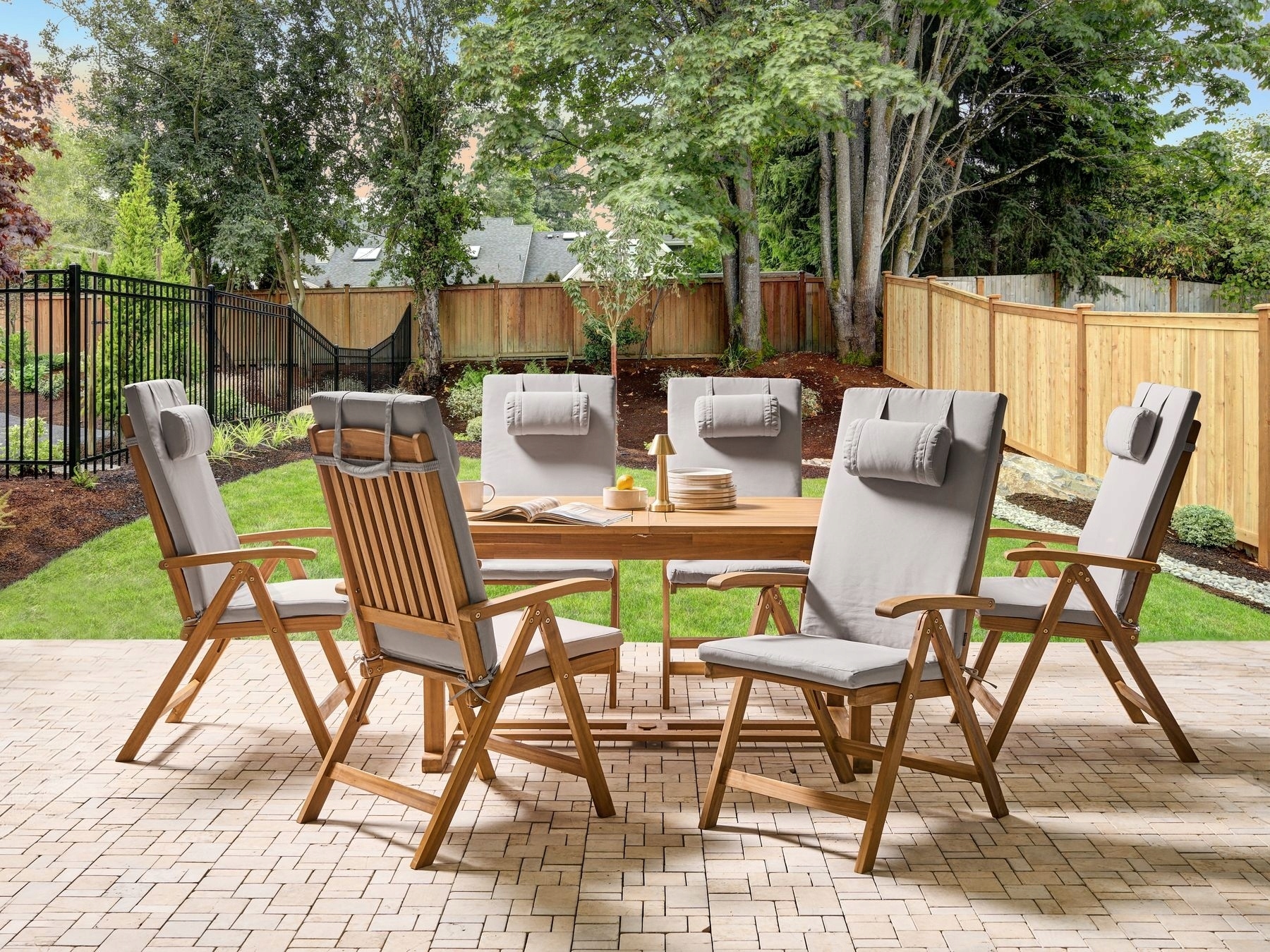 Zestaw ogrodowy dla 6 osób JAVA PREMIUM – Elegancja i komfort w Twoim ogrodzie