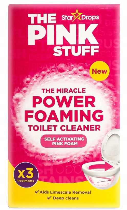 Samoaktywująca różowa pianka czyszcząca