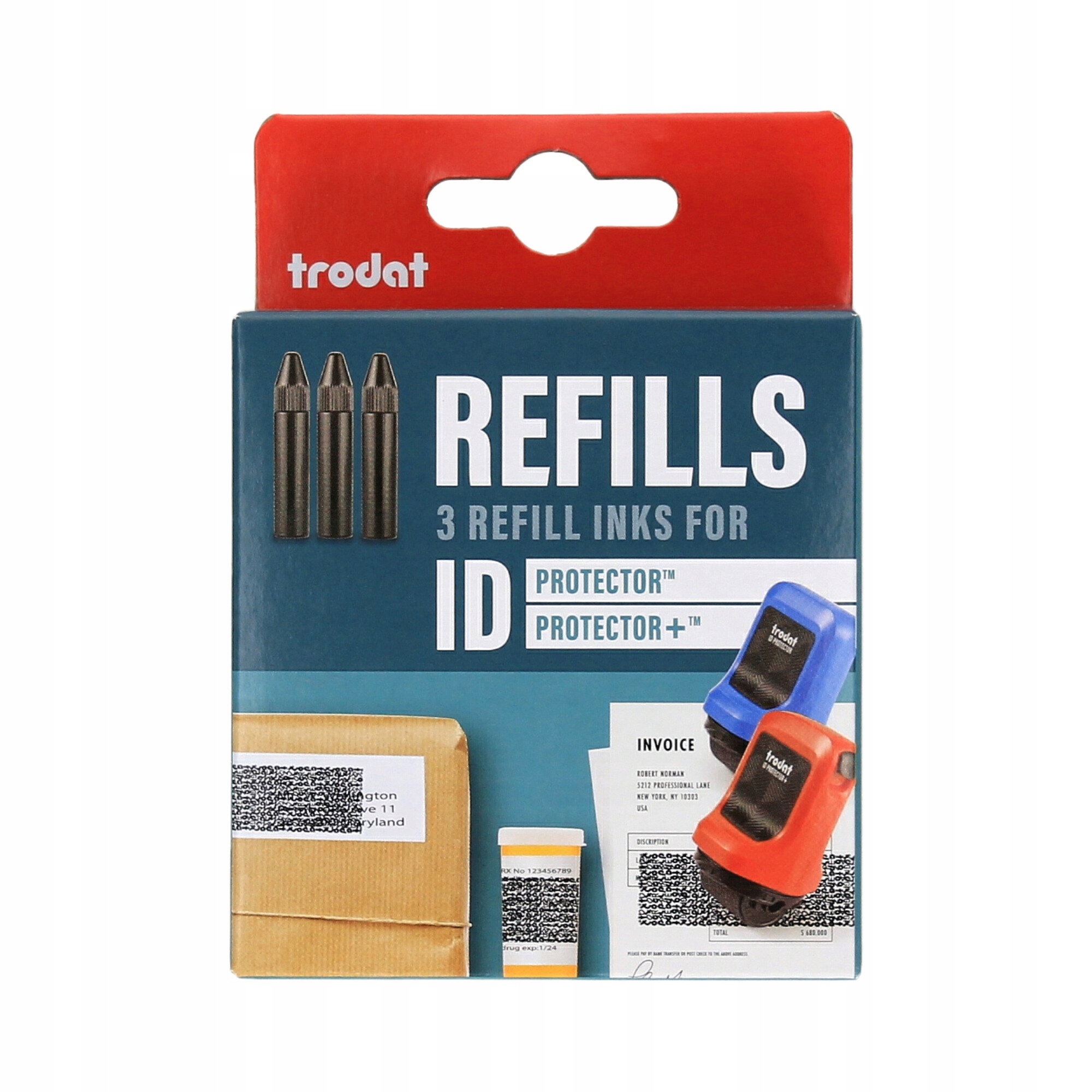 Łatwość użycia i poręczność wkładów do pieczątek