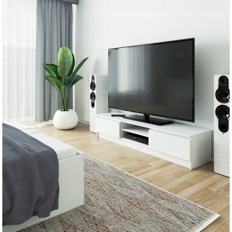 Szafka RTV NOVA 160x40x33 cm – Elegancja i funkcjonalność w Twoim salonie