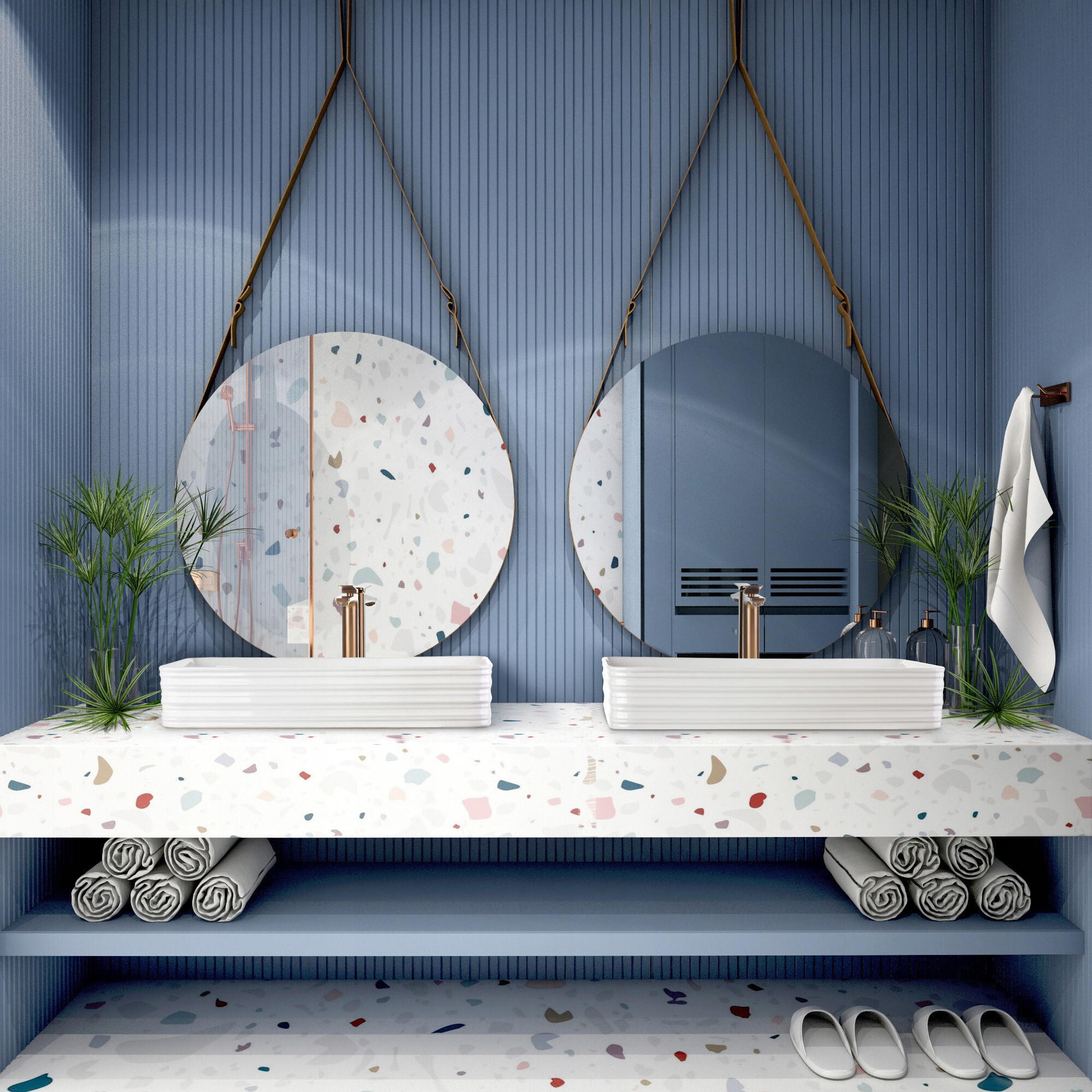 Stylowe aranżacje z miedzianą baterią Neri Plus