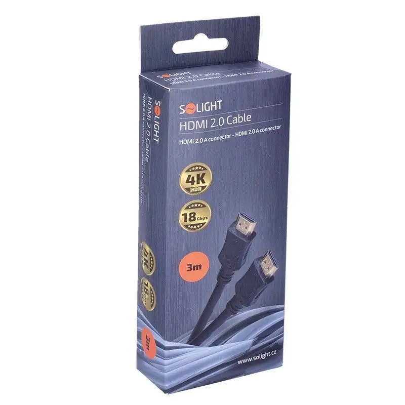 Solight HDMI kabel z Ethernetem 2.0 – Wysoka jakość połączenia