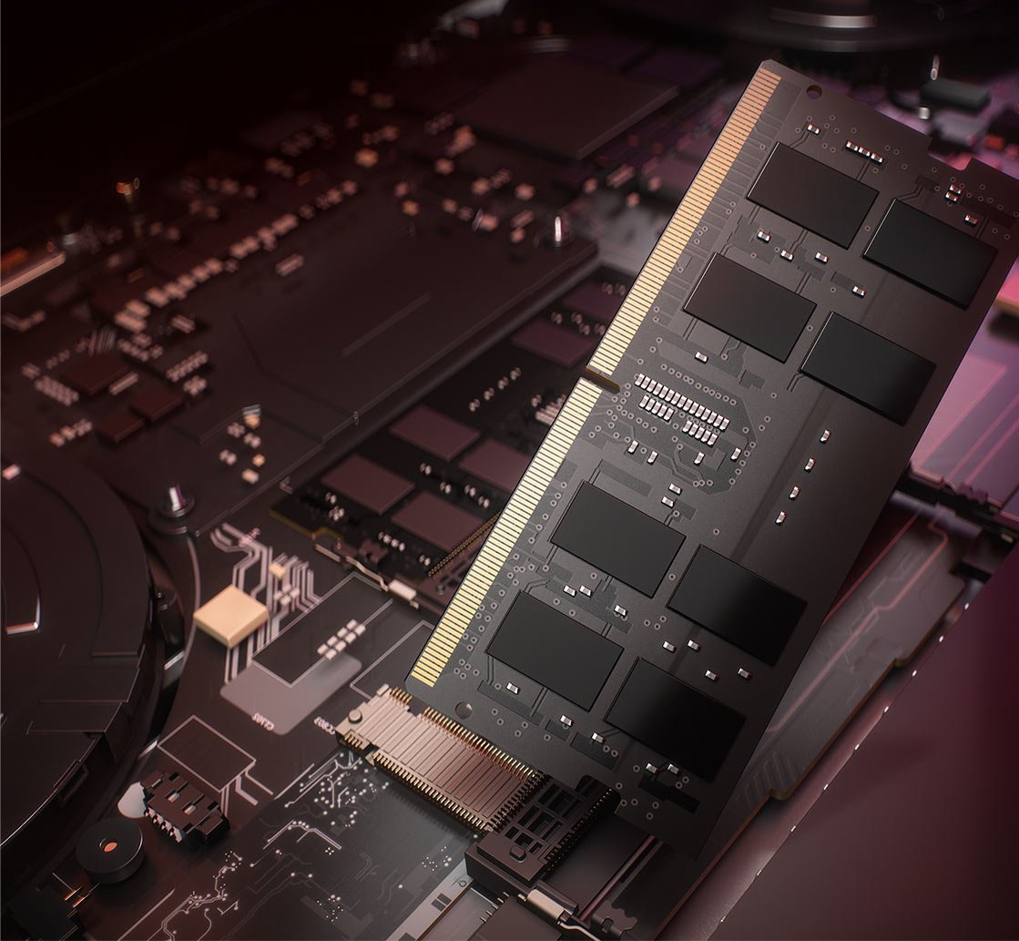 Różne podzespoły wewnątrz laptopa LOQ 15ARP9