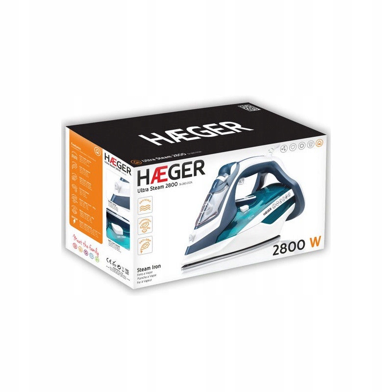 Moc 2800W dla efektywnego prasowania