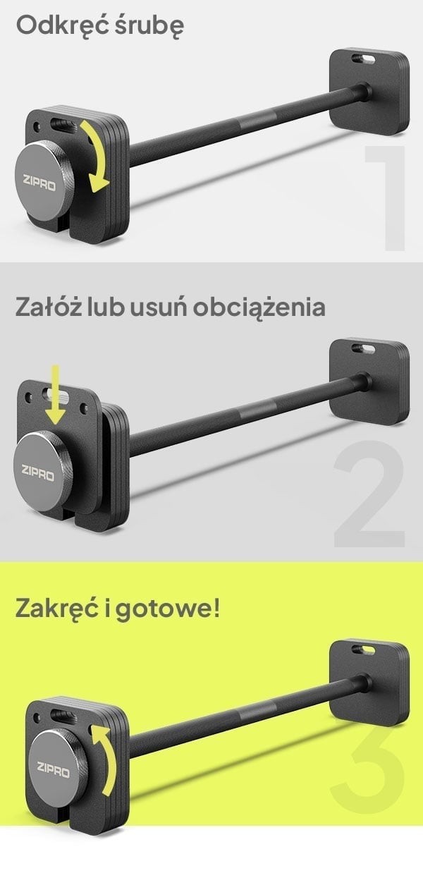 ZIPRO Sztanga SQUARE 26,5 kg