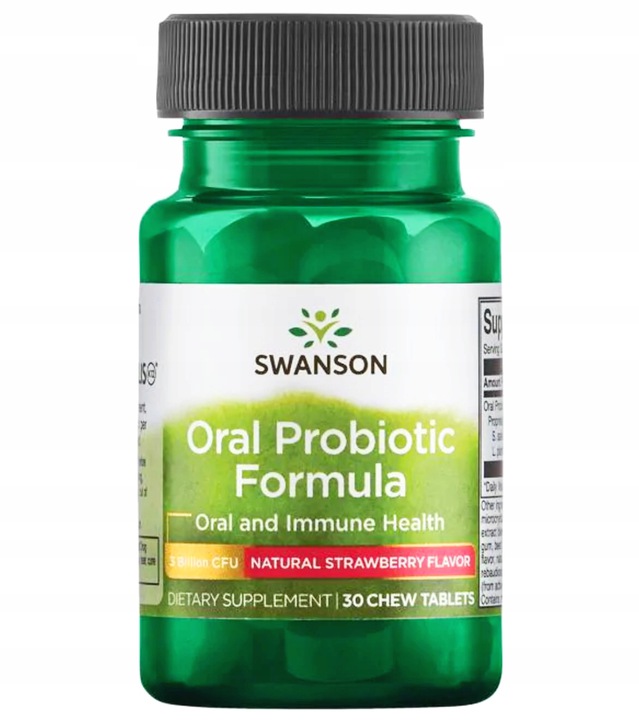 Swanson Oral Probiotic Formula – Probiotyk w tabletkach do ssania dla zdrowia jamy ustnej