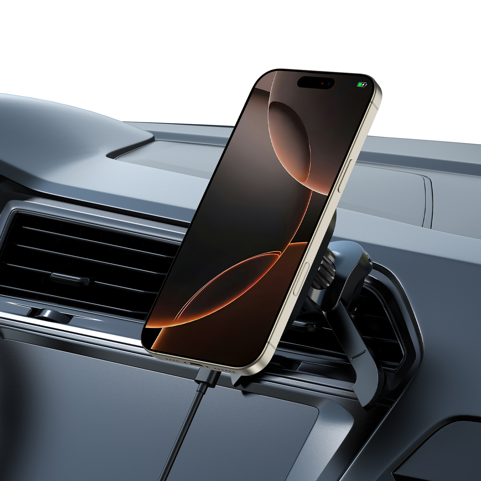 Stabilny montaż na kratce wentylacyjnej – Wygoda i łatwy dostęp podczas jazdy