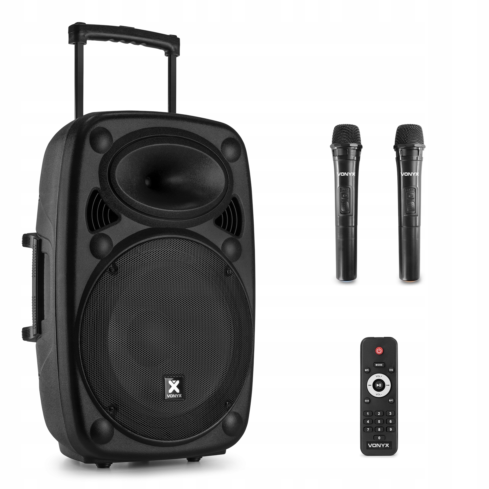Kolumna z mikrofonami/nagłośnienie mobilne Verve46 15” Vonyx – Idealne rozwiązanie audio na każdą okazję