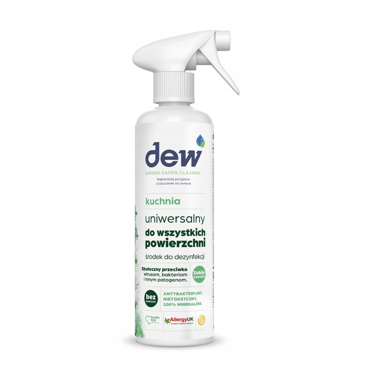 Bezpieczny dla zdrowia – certyfikowana formuła DEW