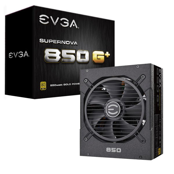 EVGA 120-GP-0850-X1  SuperNOVA 850 G1+, 80 Plus Gold 850W, Fully Modular, FDB Fan, 10 Year Warranty, Includes Power ON Self Tester, Power Supply 120-GP-0850-X1