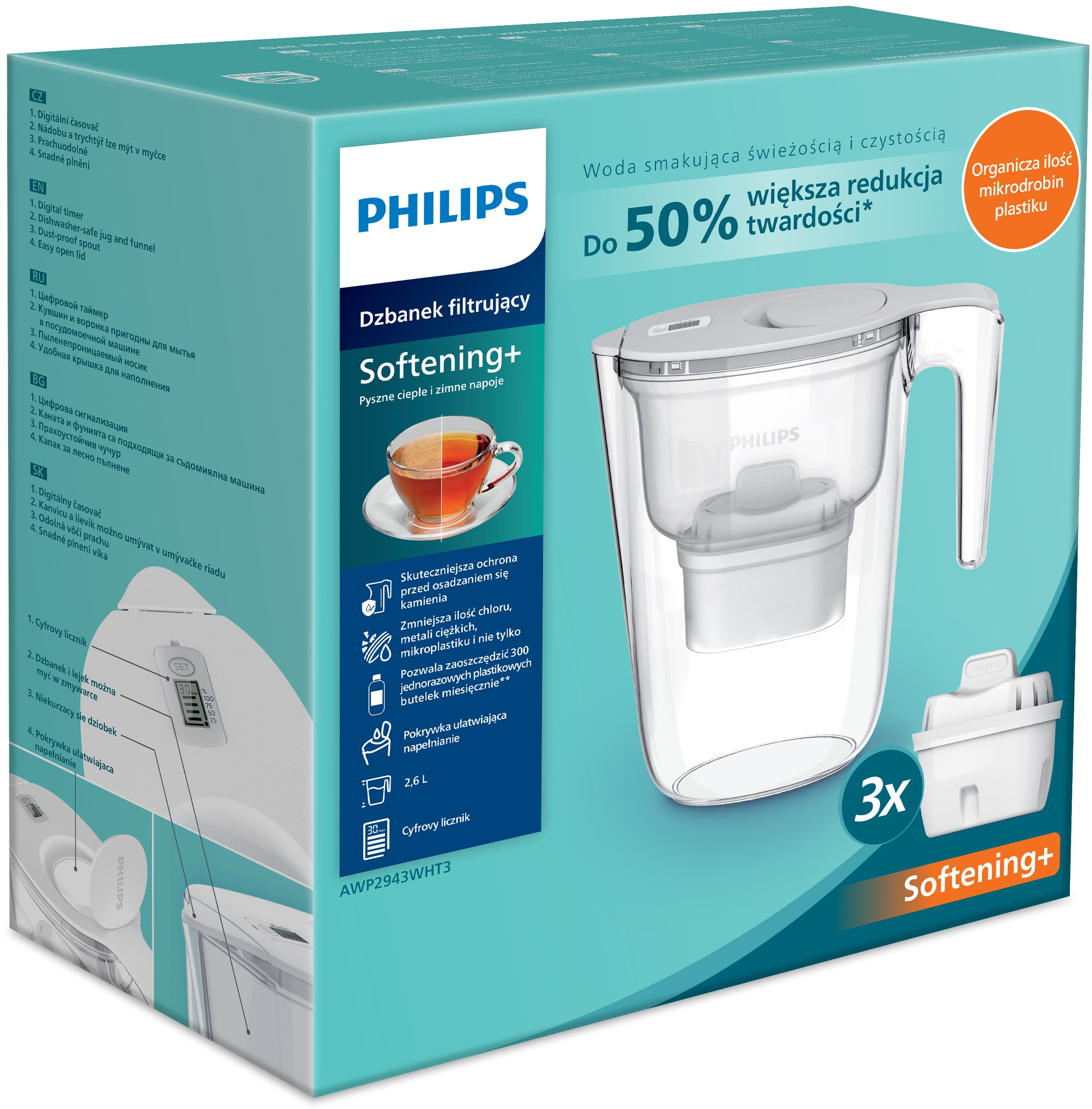 Wygodna pokrywka do napełniania