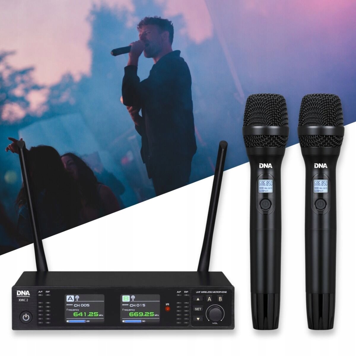 DNA XMIC 2 – Profesjonalny zestaw bezprzewodowy z mikrofonami
