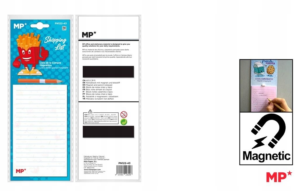 Teka Notes magnetyczny na lodówkę z ołówkiem – Idealne rozwiązanie do organizacji