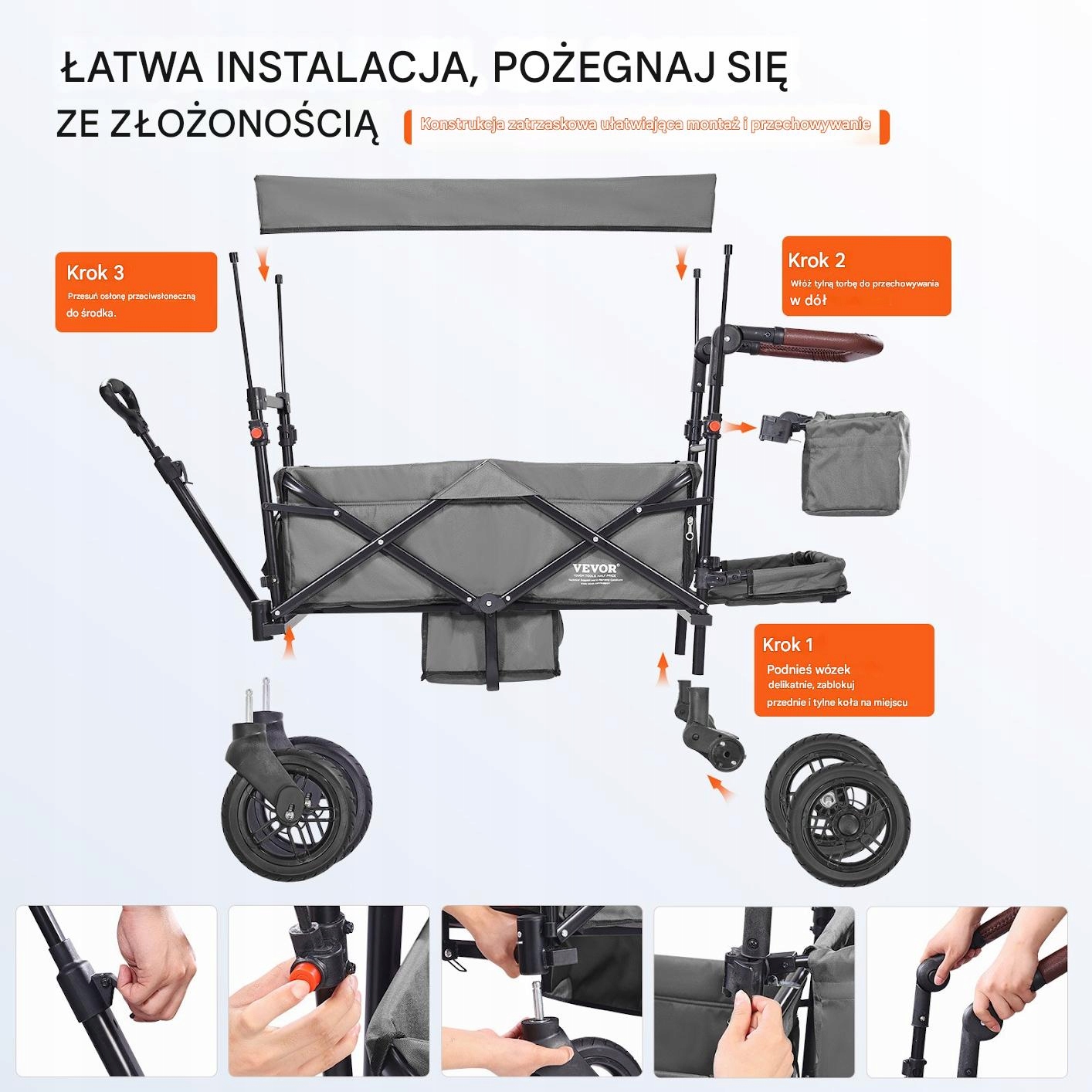 Szybkie składanie i praktyczność w codziennym użytkowaniu