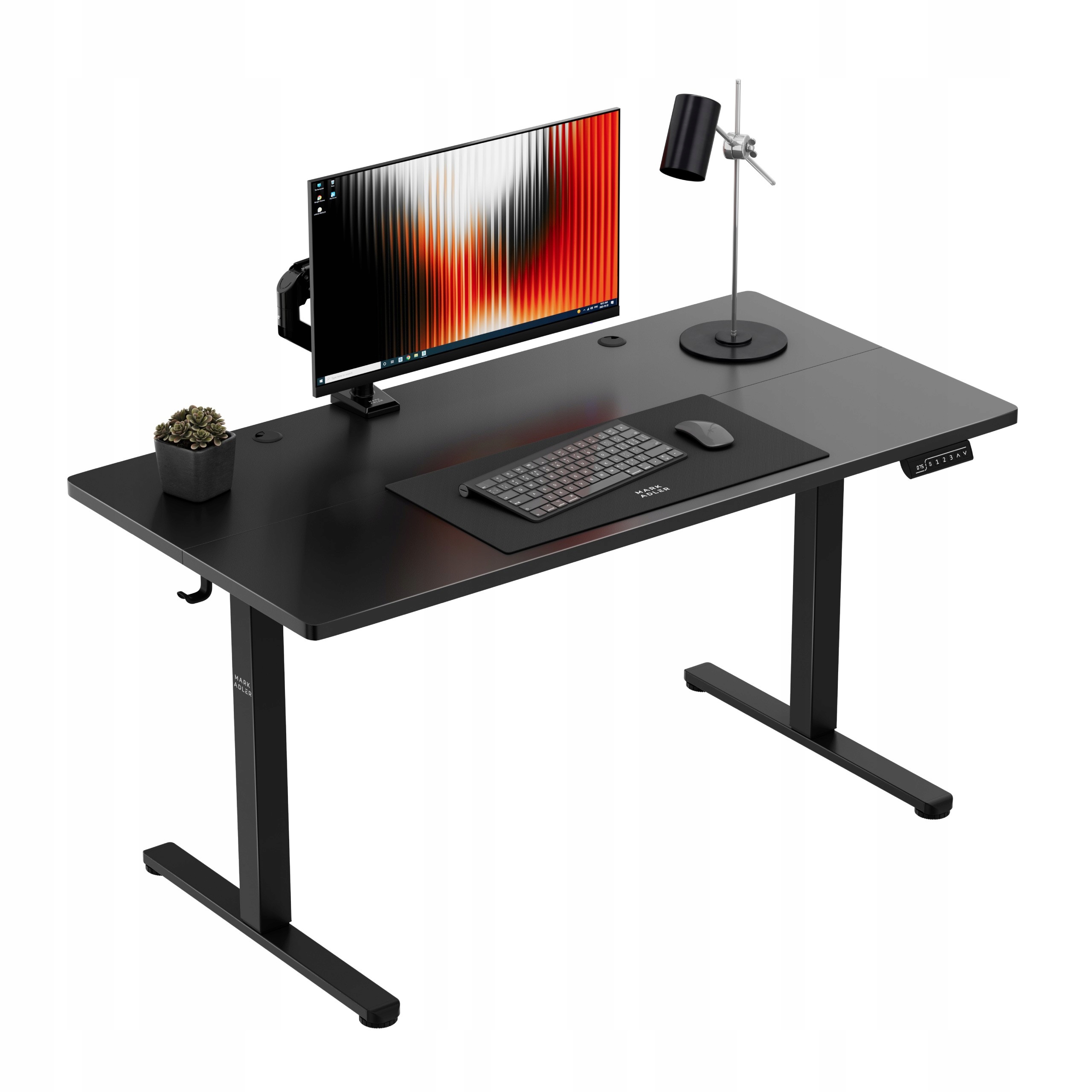 Biurko Leader 7.3 Black – Ergonomiczne biurko do nowoczesnego biura