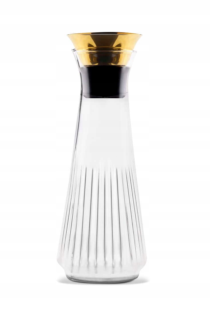 Karafka do napojów Mia Złota Drip-Free 900 ml Vialli Design – Elegancja na Twoim stole